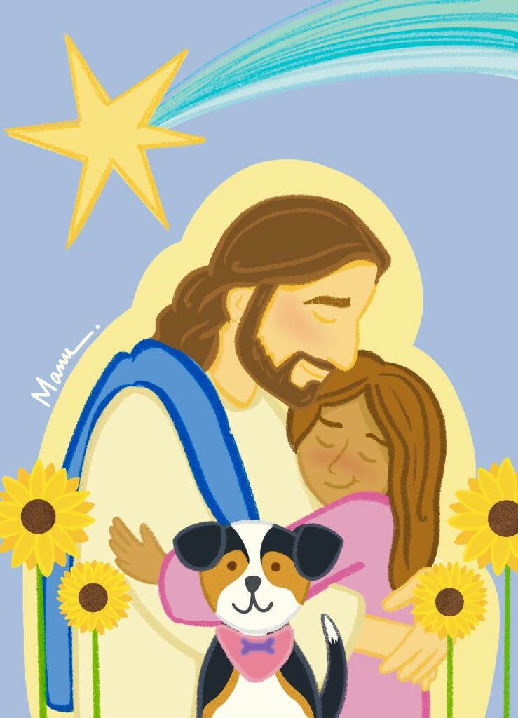 Ejemplo personalizado de Abrazo Jesús